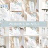 Dusty Blue Flowers Wedding Bundle, Printable File, Edit Yourself, SH24 Dusty Blue Flowers Wedding Bundle, Printable File, Edit Yourself, SH24