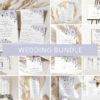 Purple Flowers Wedding Bundle, Printable File, Edit Yourself, SH29 Purple Flowers Wedding Bundle, Printable File, Edit Yourself, SH29