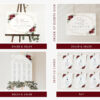 Burgundy Red Flowers Wedding Bundle, Printable File, Edit Yourself, SH34 Burgundy Red Flowers Wedding Bundle, Printable File, Edit Yourself, SH34