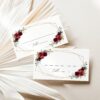 Burgundy Red Flowers Place Card, Wedding Stationery, Printable File, Edit Yourself, SH34 Burgundy Red Flowers Place Card, Wedding Stationery, Printable File, Edit Yourself, SH34