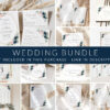 Navy and Pink Flowers Wedding Bundle, Printable File, Edit Yourself, SH35 Navy and Pink Flowers Wedding Bundle, Printable File, Edit Yourself, SH35