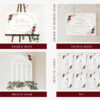 Burgundy and Pink Flowers Wedding Bundle, Printable File, Edit Yourself, SH36 Burgundy and Pink Flowers Wedding Bundle, Printable File, Edit Yourself, SH36