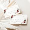 Burgundy and Pink Flowers Place Card, Wedding Stationery, Printable File, Edit Yourself, SH36 Burgundy and Pink Flowers Place Card, Wedding Stationery, Printable File, Edit Yourself, SH36