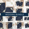Navy and White Flowers Wedding Bundle, Printable File, Edit Yourself, SH41 Navy and White Flowers Wedding Bundle, Printable File, Edit Yourself, SH41