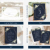 Navy and White Flowers Wedding Bundle, Printable File, Edit Yourself, SH41 Navy and White Flowers Wedding Bundle, Printable File, Edit Yourself, SH41
