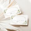 Navy and White Flowers Place Card, Wedding Stationery, Printable File, Edit Yourself, SH41