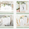 Eucalyptus Leaves Wedding Bundle, Printable File, Edit Yourself, SH45