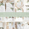 Eucalyptus Leaves Wedding Bundle, Printable File, Edit Yourself, SH45 Eucalyptus Leaves Wedding Bundle, Printable File, Edit Yourself, SH45