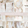 Blush Pink Flowers Wedding Bundle, Printable File, Edit Yourself, SH47 Blush Pink Flowers Wedding Bundle, Printable File, Edit Yourself, SH47