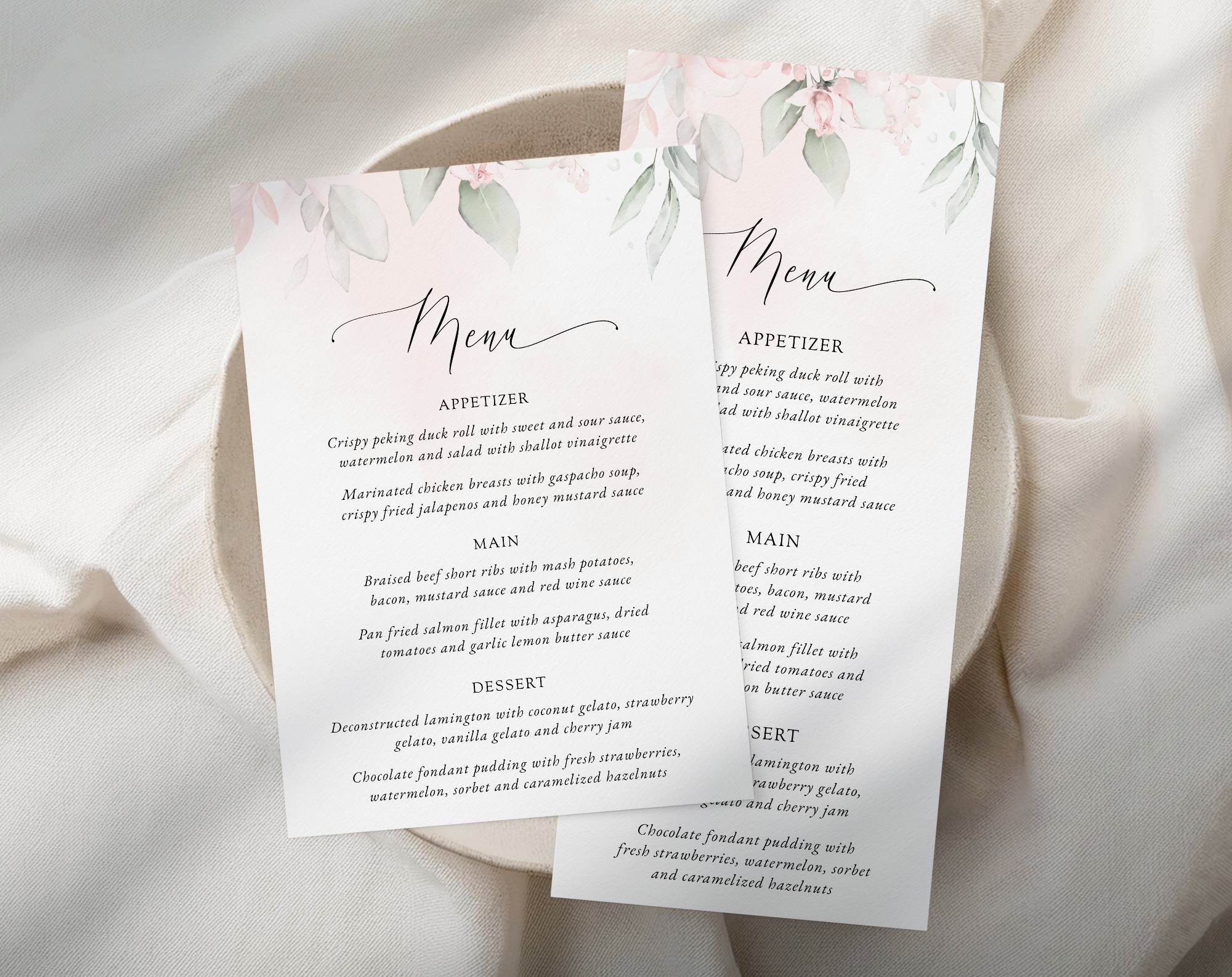 Blush Pink Flowers Wedding Menu, Wedding Stationery, Printable File, Edit Yourself, SH47 Blush Pink Flowers Wedding Menu, Wedding Stationery, Printable File, Edit Yourself, SH47
