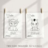 Baby's First Animals ABC Book, Coloring Pages, Baby Shower Activity, Printable File, 2 Sizes Included Baby's First Animals ABC Book, Coloring Pages, Baby Shower Activity, Printable File, 2 Sizes Included