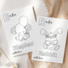 Baby's First Animals ABC Book, Coloring Pages, Baby Shower Activity, Printable File, 2 Sizes Included Baby's First Animals ABC Book, Coloring Pages, Baby Shower Activity, Printable File, 2 Sizes Included