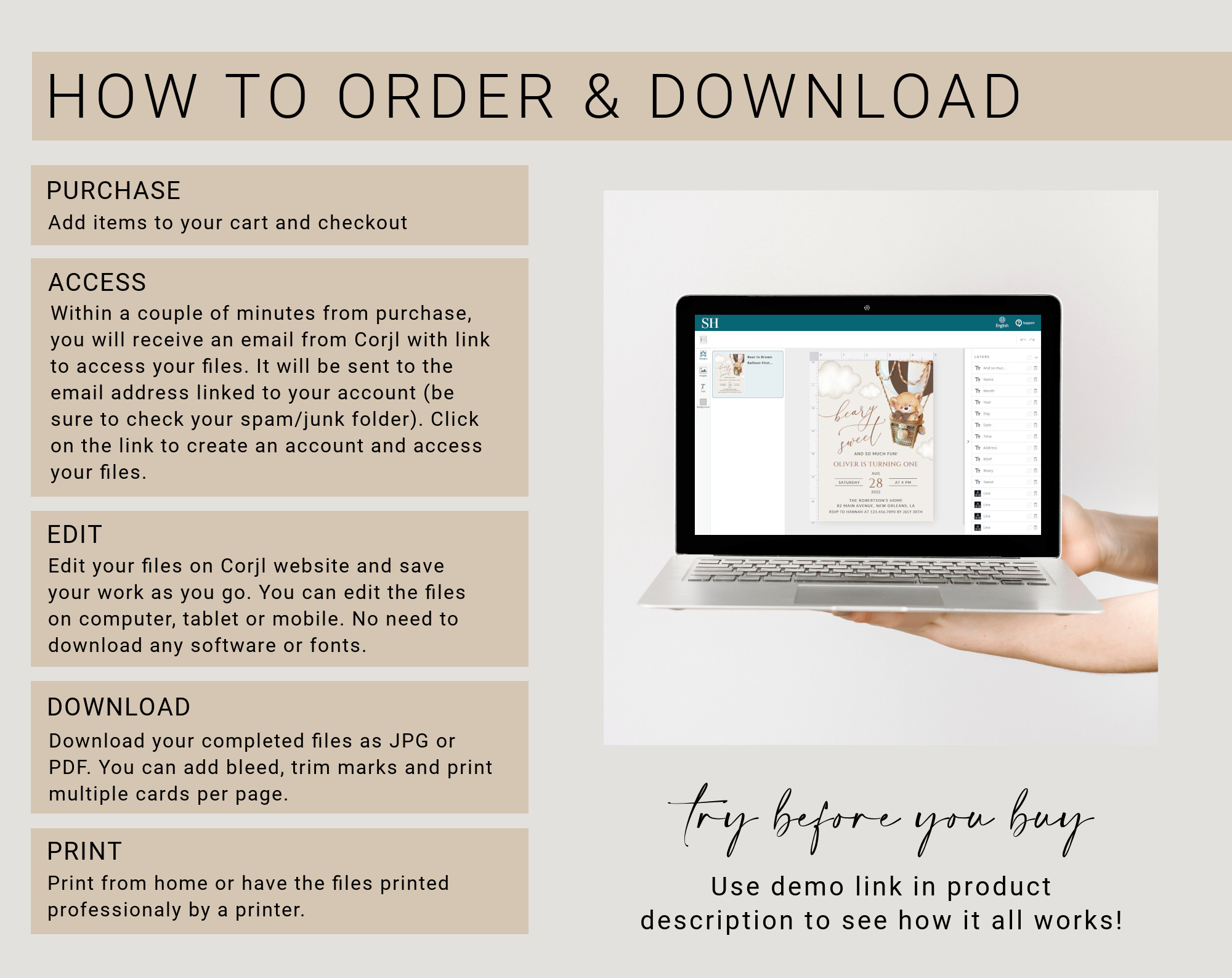 Instructions Instructions