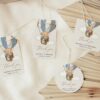 Bear in Blue Balloon Favor Tags, Gift Tags, First Birthday, Boy Birthday, Printable File, Edit Yourself, SH80