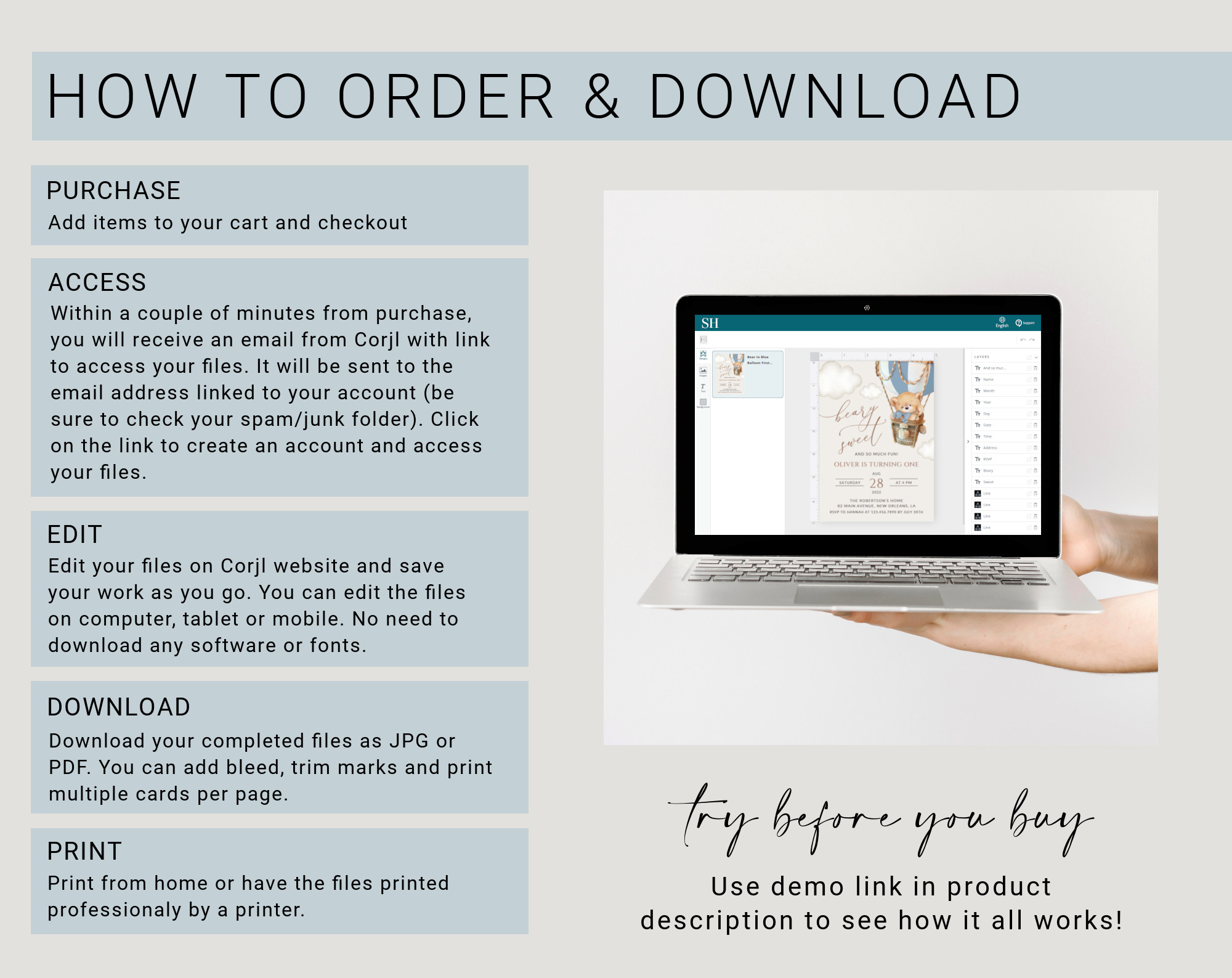 Instructions Instructions