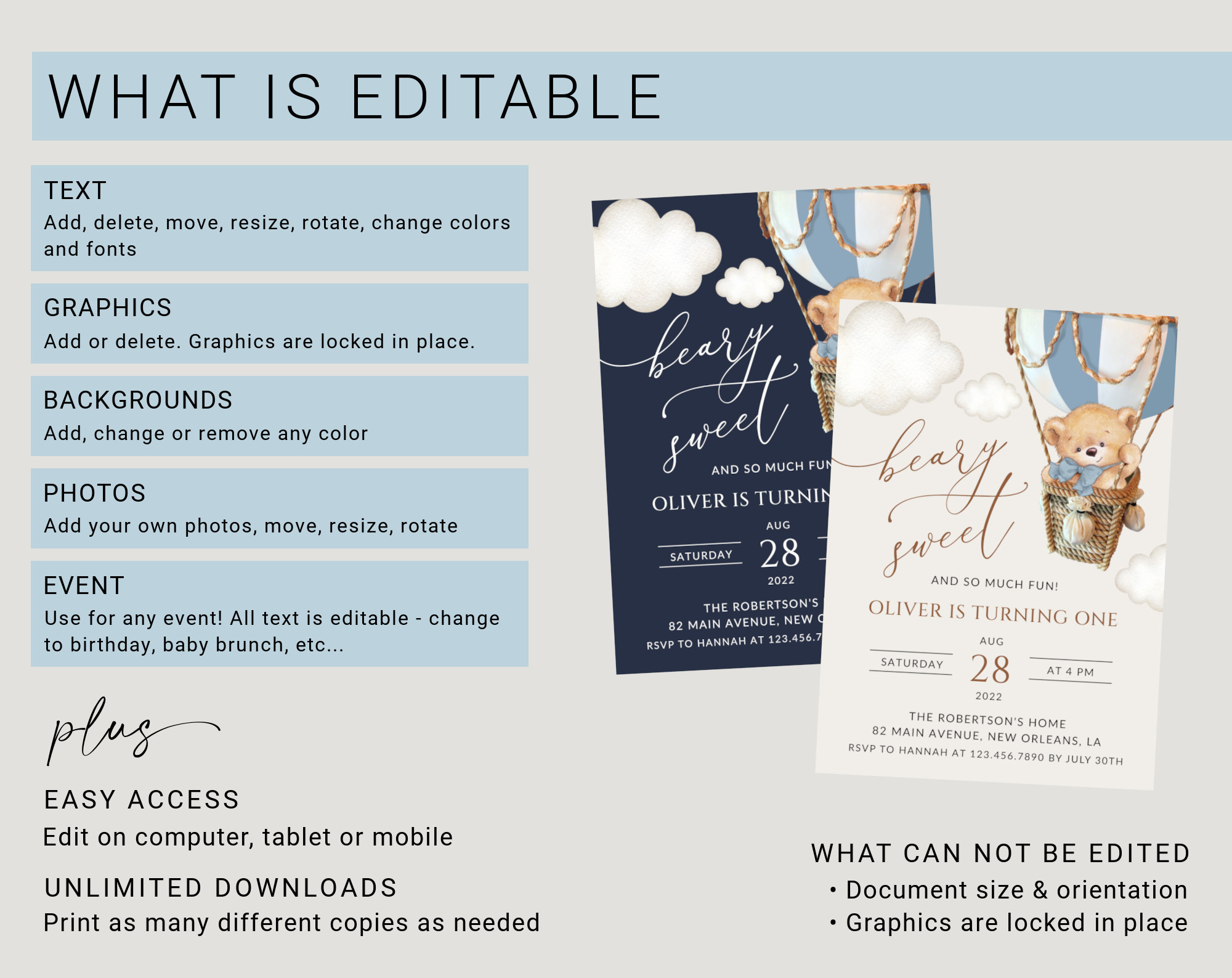 Instructions Instructions