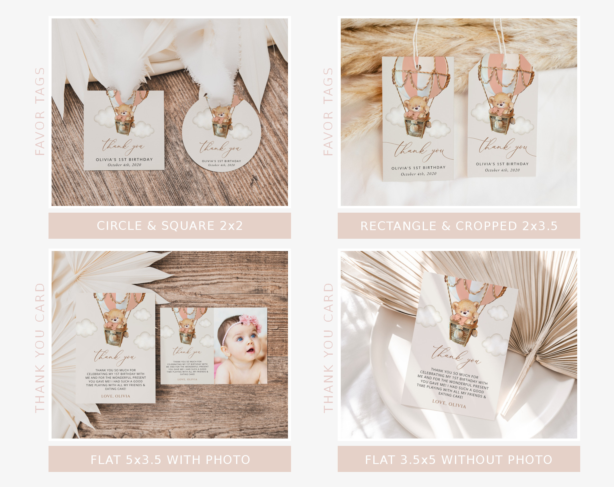 Bear in Pink Balloon First Birthday Bundle, Girl Birthday, Printable File, Edit Yourself, SH82 Bear in Pink Balloon First Birthday Bundle, Girl Birthday, Printable File, Edit Yourself, SH82