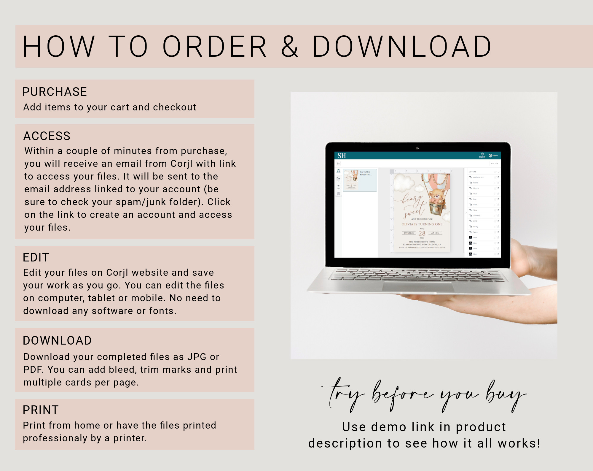 Instructions Instructions