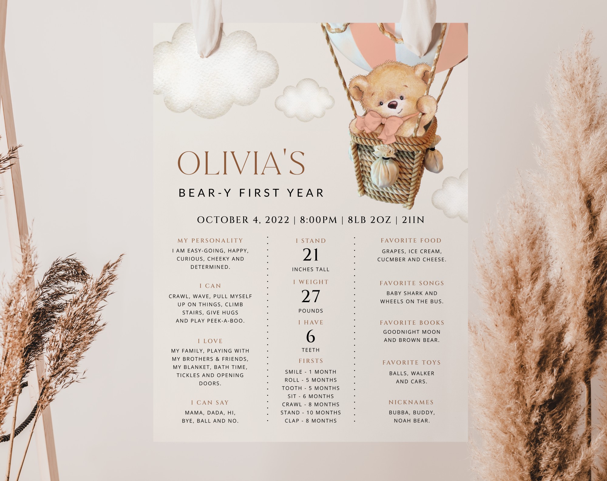 Bear in Pink Balloon Milestone Sign, Birthday Sign, First Birthday, Girl Birthday, Printable File, Edit Yourself, SH82 Bear in Pink Balloon Milestone Sign, Birthday Sign, First Birthday, Girl Birthday, Printable File, Edit Yourself, SH82