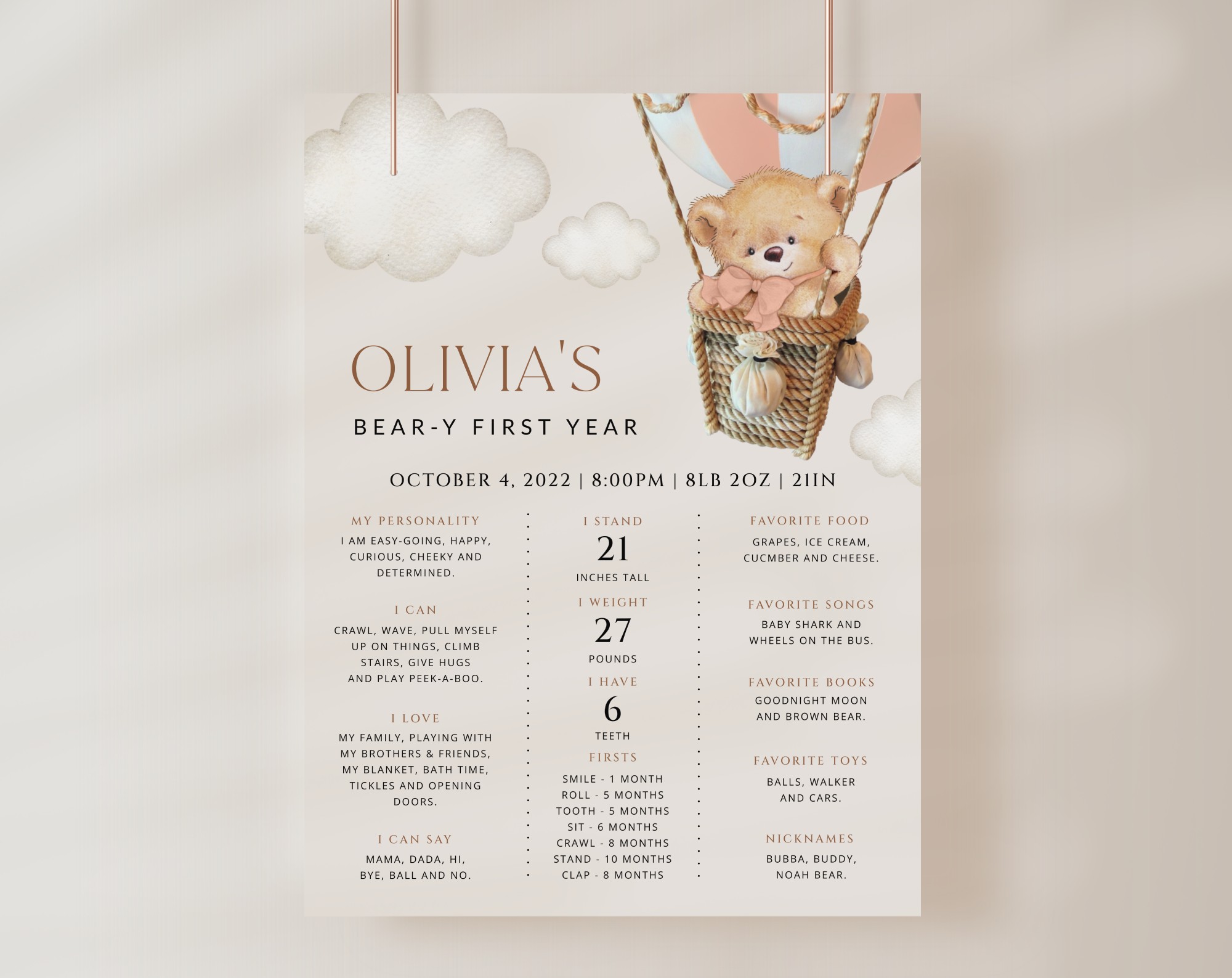 Bear in Pink Balloon Milestone Sign, Birthday Sign, First Birthday, Girl Birthday, Printable File, Edit Yourself, SH82 Bear in Pink Balloon Milestone Sign, Birthday Sign, First Birthday, Girl Birthday, Printable File, Edit Yourself, SH82