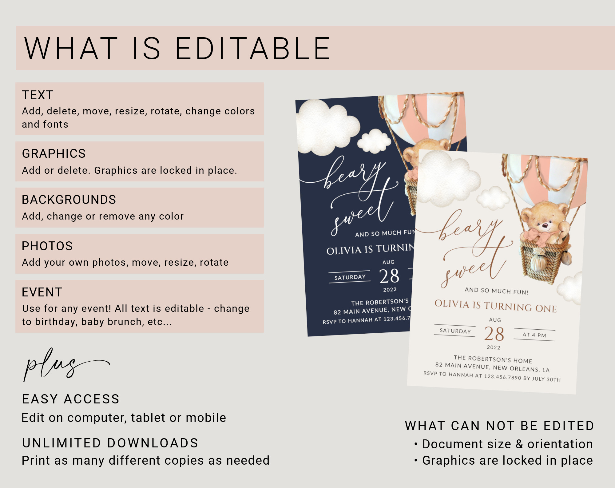 Instructions Instructions