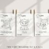 Spanish Baby's First Animals ABC Book, Coloring Pages, Baby Shower Activity, Printable File, 2 Sizes Included Spanish Baby's First Animals ABC Book, Coloring Pages, Baby Shower Activity, Printable File, 2 Sizes Included
