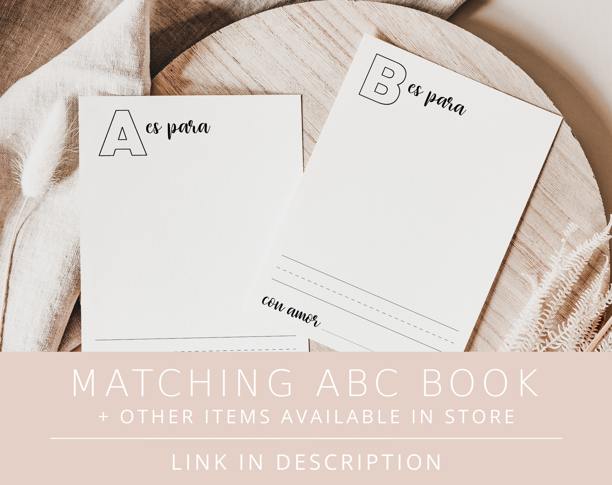 Spanish Baby's First 123 Book, Blank Version, Draw Your Own, Baby Shower Activity, Printable File, 2 Sizes Included