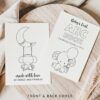 Baby's First Animals ABC Book, Coloring Pages, Baby Shower Activity, Printable File, 2 Sizes Included