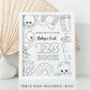 Baby's First 123 Book, Coloring Book, Baby Shower Activity, Printable File, 2 Sizes Included