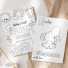 Baby's First ABC Book, Coloring Book, Baby Shower Activity, Printable File, 2 Sizes Included Baby's First ABC Book, Coloring Book, Baby Shower Activity, Printable File, 2 Sizes Included