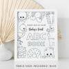 Baby's First ABC Book, Coloring Book, Baby Shower Activity, Printable File, 2 Sizes Included