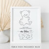 Spanish Baby's First 123 Book, Coloring Pages, Baby Shower Activity, Printable File, 2 Sizes Included