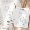 Spanish Baby's First ABC Book, Blank Version, Draw Your Own, Baby Shower Activity, Printable File, 2 Sizes Included