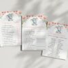 Little Elephant Baby Shower Games, Set of 3 Games, Girl Baby Shower, Printable File, Edit Yourself, SH07