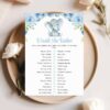 Baby Elephant Baby Shower Games, Set of 3 Games, Girl Baby Shower, Printable File, Edit Yourself, SH08