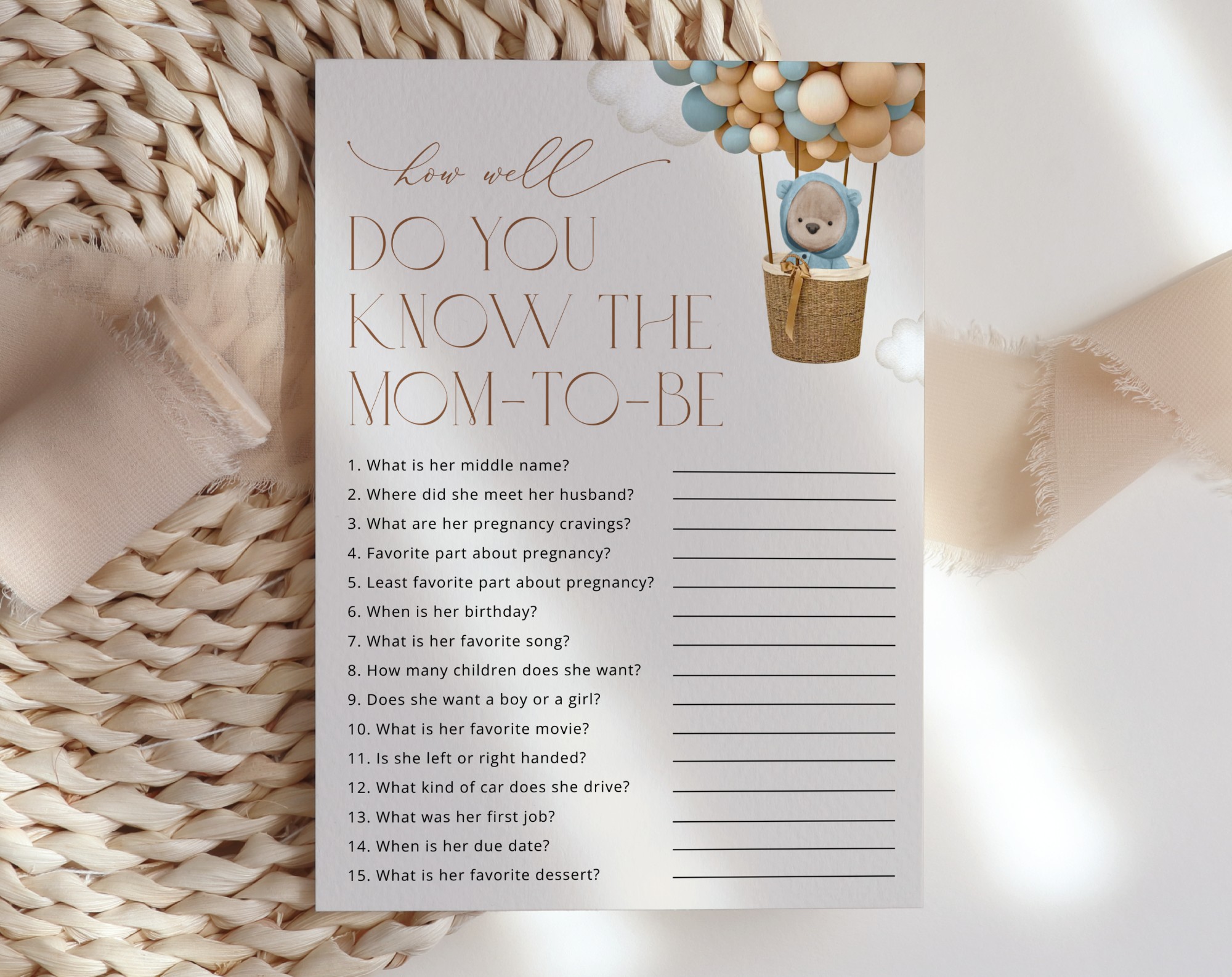 Bear and Blue Balloons Baby Shower Games, Set of 3 Games, Boy Baby Shower, Printable File, Edit Yourself, SH17 Bear and Blue Balloons Baby Shower Games, Set of 3 Games, Boy Baby Shower, Printable File, Edit Yourself, SH17