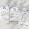 Cute Elephant Baby Shower Games, Set of 3 Games, Girl Baby Shower, Printable File, Edit Yourself, SH18