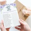 Cute Elephant Baby Shower Games, Set of 3 Games, Girl Baby Shower, Printable File, Edit Yourself, SH18