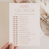 Minimal Boho Bridal Shower Games, Set of 3 Games, Printable File, Edit Yourself, SH21