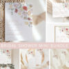 Colorful Flowers Bridal Shower Mini Bundle, Printable File, Edit Yourself, SH40 Colorful Flowers Bridal Shower Mini Bundle, Printable File, Edit Yourself, SH40