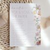 Colorful Flowers Bridal Shower Games, Set of 3 Games, Printable File, Edit Yourself, SH40