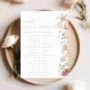 Colorful Flowers Bridal Shower Games, Set of 3 Games, Printable File, Edit Yourself, SH40