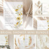 Sunflowers Bridal Shower Mini Bundle, Printable File, Edit Yourself, SH44
