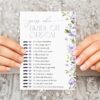Purple Flowers Bridal Shower Games, Set of 3 Games, Printable File, Edit Yourself, SH50