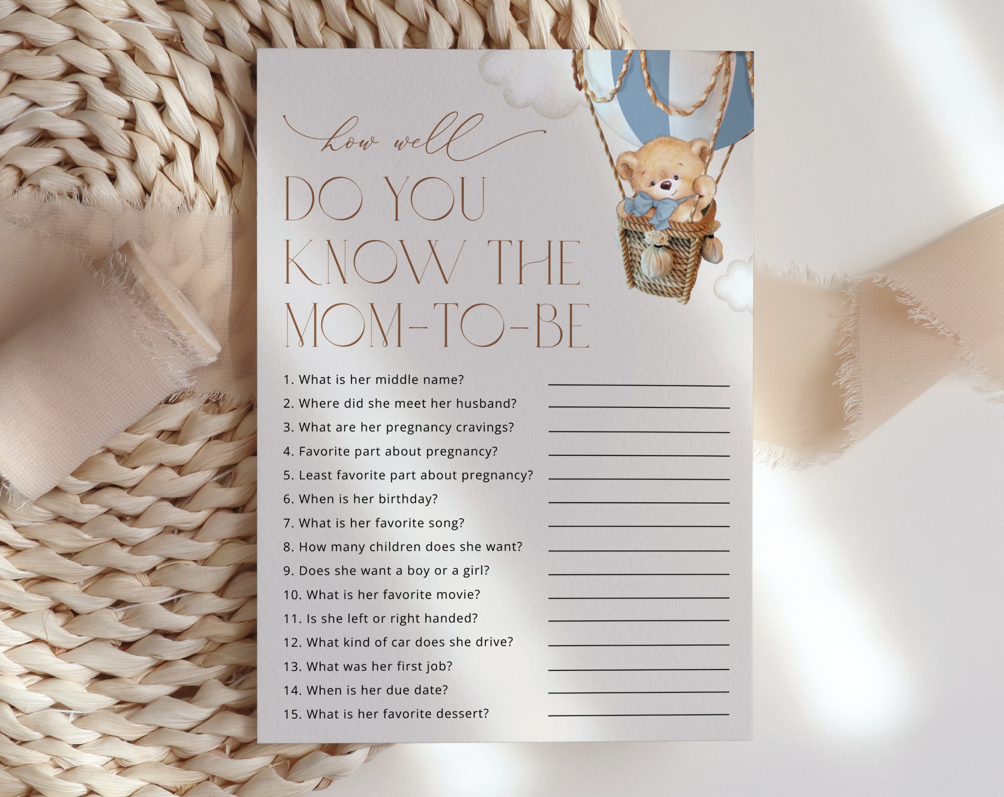 Bear in Blue Balloon Baby Shower Games, Set of 3 Games, Boy Baby Shower, Printable File, Edit Yourself, SH55 Bear in Blue Balloon Baby Shower Games, Set of 3 Games, Boy Baby Shower, Printable File, Edit Yourself, SH55