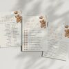 Teddy Bear with Brown Balloons Baby Shower Games, Set of 3 Games, Gender Neutral Baby Shower, Printable File, Edit Yourself, SH64