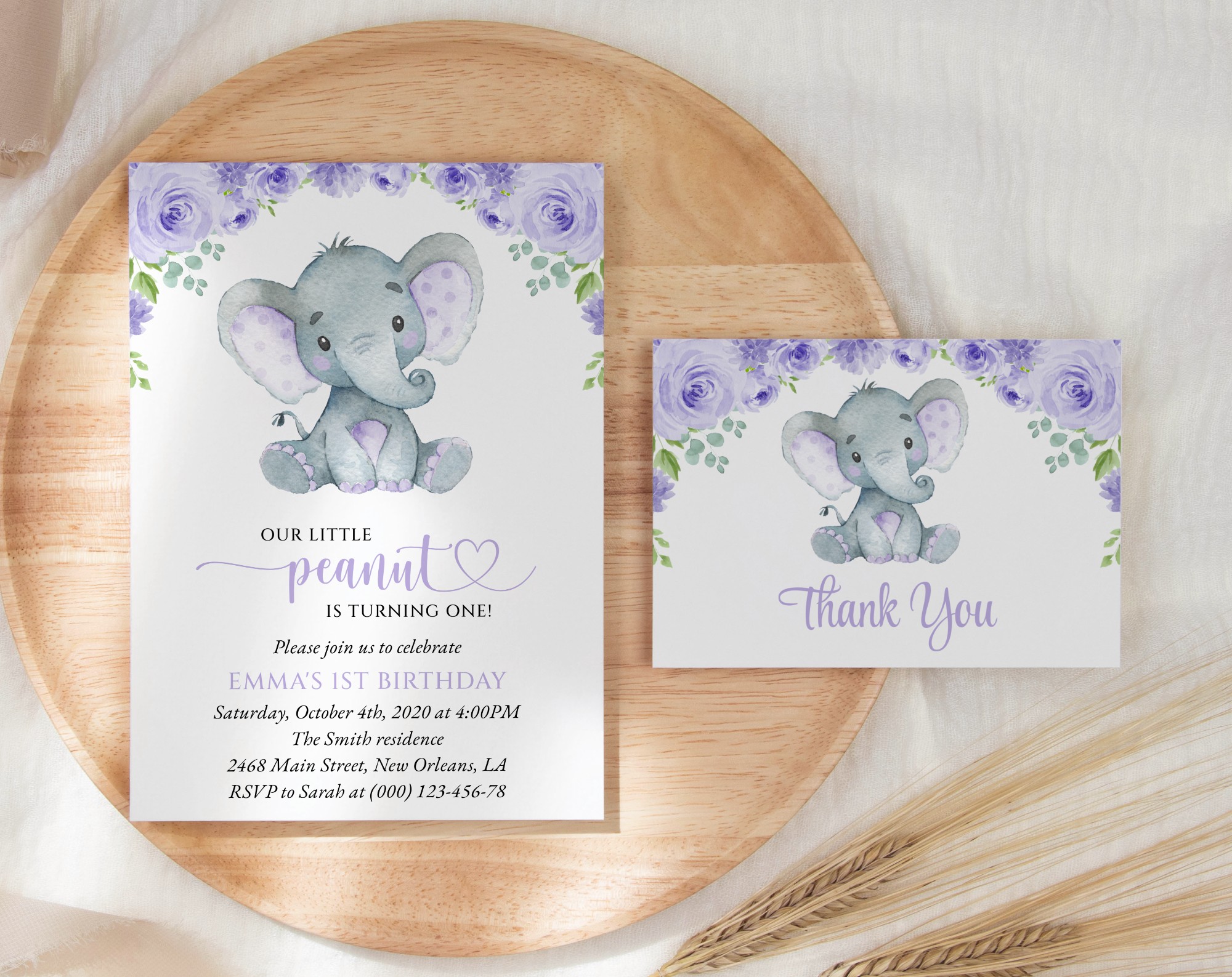 SH100 Cute Elephant First Birthday Shop by Collection