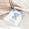 Cute Elephant Favor Tags, Gift Tags, First Birthday, Girl Birthday, Printable File, Edit Yourself, SH100