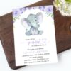 Cute Elephant First Birthday Invitation, Birthday Stationery, Girl Birthday, Printable File, Edit Yourself, SH100 Cute Elephant First Birthday Invitation, Birthday Stationery, Girl Birthday, Printable File, Edit Yourself, SH100