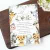 Wild Animals First Birthday Invitation, Birthday Stationery, Boy Birthday, Printable File, Edit Yourself, SH32